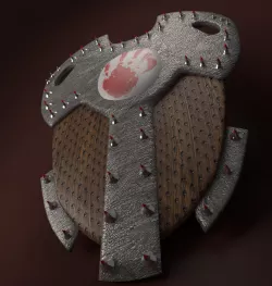 Spiked shield 3D model