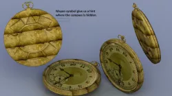 Steampunk watch Compass Puzzle Box