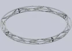 triangular cyrcle truss