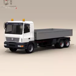Truck low boards deck  3D model