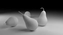 Untextured Pears 3D model