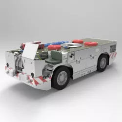 US Navy Carrier Fire Tractor Poser 3D model