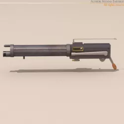 Vickers machine gun 3D model