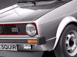Volkswagen Golf GTI mk1 1982 - 1992 3D model