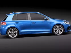 Volkswagen Golf  R- 3D model