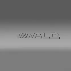Wald logo  3D model