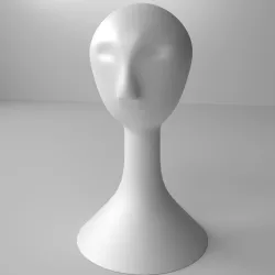 Wig Mannequin 3D model