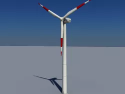 Wind Turbine Land 3D model