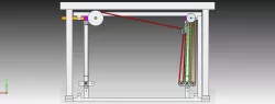 workbench Table height adjustment mechanism