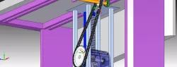 workbench Table height adjustment mechanism sprocket_gears_rack