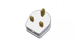 13A UK Mains Plug (Generic space-sample)