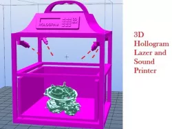 3D/4D Holographic Printer 5 seconds