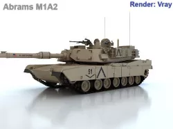 Abrams M1A2 3D model