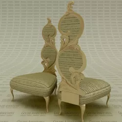 Accent Chair International Cuisine Dining Chair 3D model