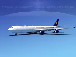 Aibrubs A340-600 Lufthansa 3D model
