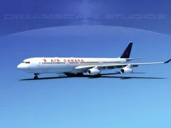 Airbus A340-600 Air Canada 3D model