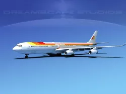 Airbus A340-600 Iberia 3D model