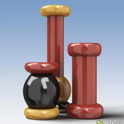Alessi Salt Grinder Pepper Mill 3D model