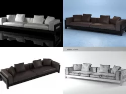Alison Black sofa 320 3D model