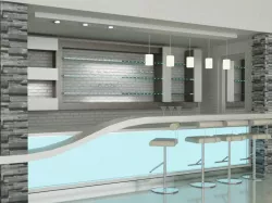 bar interior 3D model