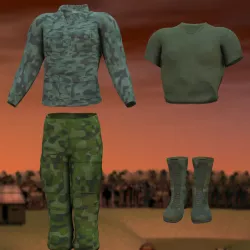 BDU M4 Poser 3D model