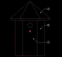 Birdhouse for Wrens-Chickadees