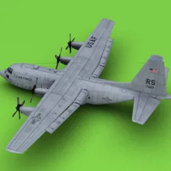 C-130 USAF  3D model