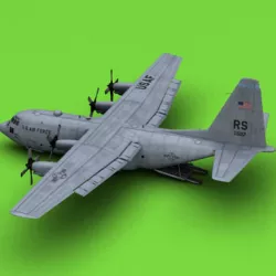 C-130 USAF  3D model