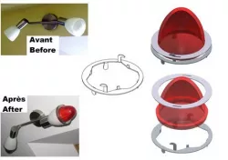 Citroën (french car) Taillight adaptation of modern chandelier 