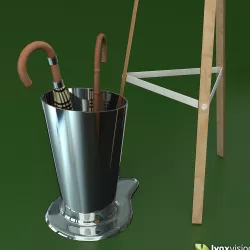 Coat Rack and Umbrella Stand 3D model