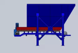 Conveyor belt feeder & Hopper