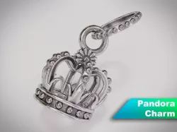 Crown Pandora Charm 3D model