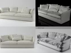 Curve Sofa 3D model