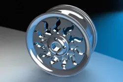 Custom Flaming Rod's Wheel