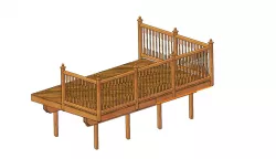 Deck, Wood Home