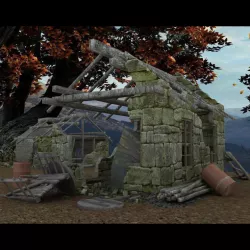 Derelict Buildings Lightwave obj 3D model