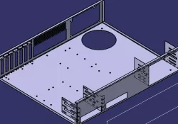 Desktop slim computer case