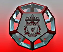 Dodecahedron with Liverpool logo