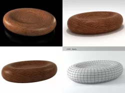 Egg Shape Table 3D model