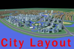 Exquisite City Layout 3D model