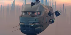 Federation Cargo Ship 3D model