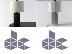 Fluted Flask Lamp ML1016 3D model