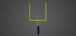 Football Field Goal 3D model