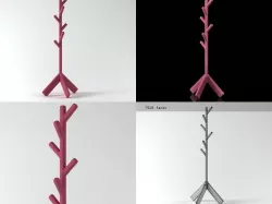 Fracture Furniture - Coatstand FE3 3D model