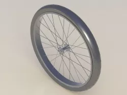 Front wheel from Schwinn chopper bicycle