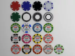 Gambling chips 3D model