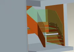 glass stairs