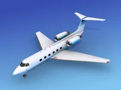 Grumman Gulfstream IV V03 3D model