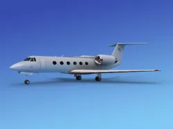 Gulfstream IV Bare Metal 3D model