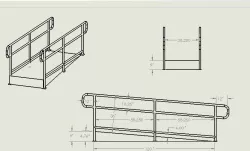 Handrail and ramp drawing